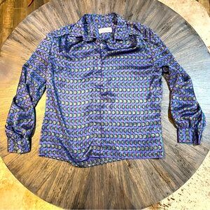 Vintage Jumo Collection Jeunesse Blouse | Geometric Print | EU 44‎ / US 14